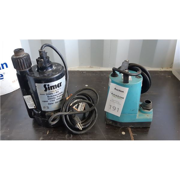 Simer & Little Giant Pumps Cat B