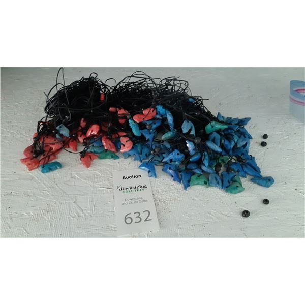 Stone Sea Creature Necklaces Cat A