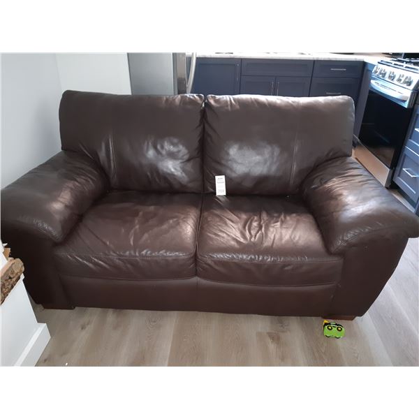 Ikea Leather Love Seat Cat C