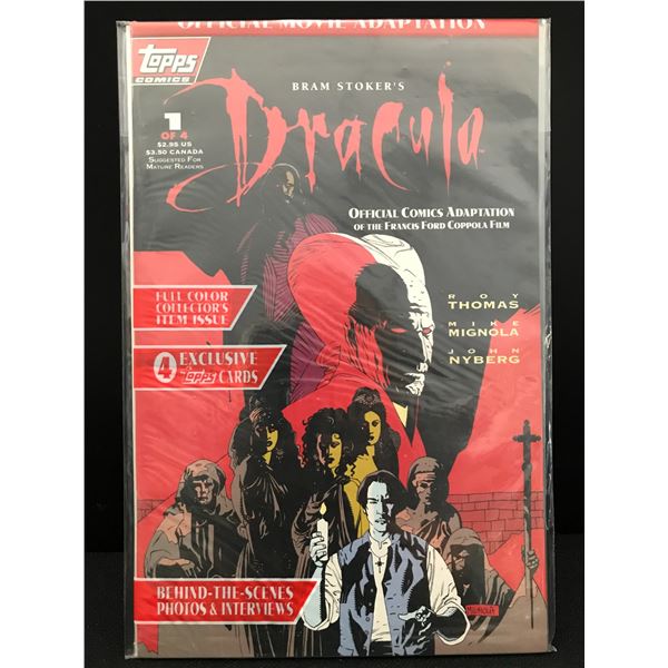 TOPPS COMICS NO.1 BRAM STOKERS DRACULA (NUMBER 1/4)