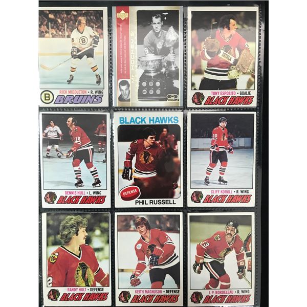 LOT OF VINTAGE NHL CARDS