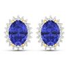 Image 1 : 14KT Yellow Gold 2.18ctw Tanzanite and Diamond Earrings
