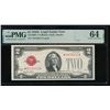 Image 1 : 1928G $2 STAR Legal Tender Note PMG 64