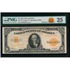 Image 1 : 1922 $10 Gold Certificate PMG 25