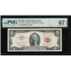 Image 1 : 1963 $2 STAR Legal Tender Note PMG 67EPQ