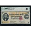 Image 1 : 1882 $100 Gold Certificate PMG 25