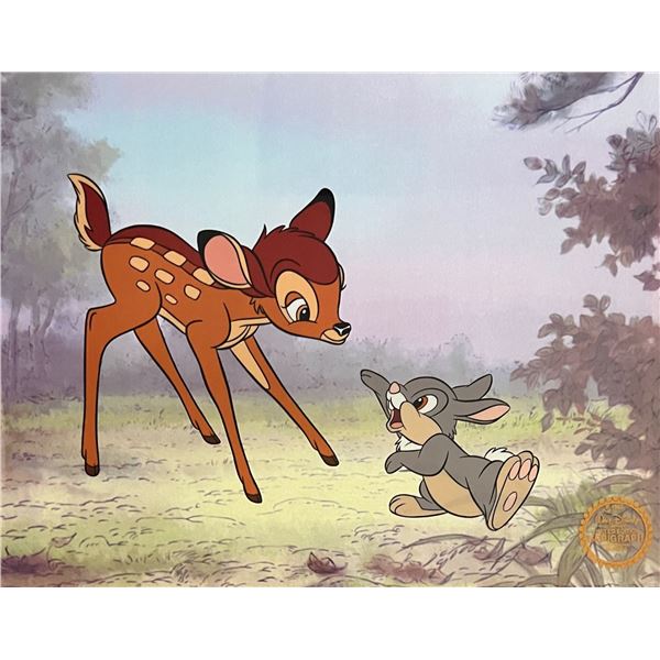 Disney Bambi & Thumper Limited Edition Sericel Animation Art