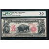 Image 1 : 1901 $10 Bison Legal Tender Note PMG 30