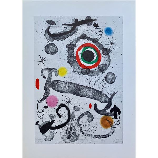 Joan Miro L’Astre du Marecage Facsimile Signed 1982 Offset Lithograph