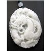 Image 1 : Jade 255cts of Real White Green Jade Super Power Dragon Amulet