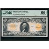 Image 1 : 1922 $20 Mule Gold Certificate PMG 66EPQ