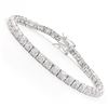 Image 1 : Plated Rhodium 0.32ctw Diamond Bracelet