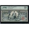 Image 1 : 1896 $2 Educational Silver Certificate PMG 25
