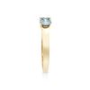 Image 4 : 14KT Yellow Gold 1.26ctw Blue Diamond Ring
