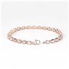 Image 2 : Plated 14KT Rose Gold 3.90ctw Morganite Bracelet