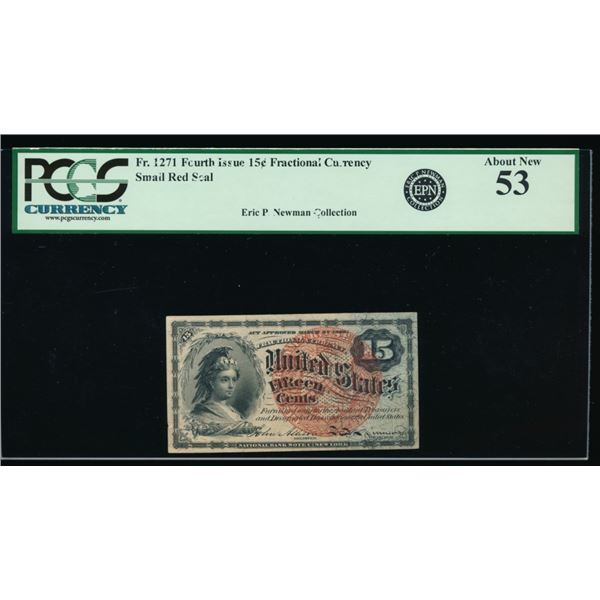 15 Cent Fourth Issue Fractional PCGS 53