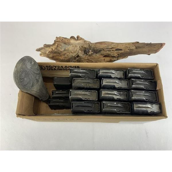 Magazines And Powder Flask