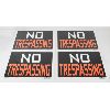 Image 1 : 4 NO TRESPASSING SIGNS