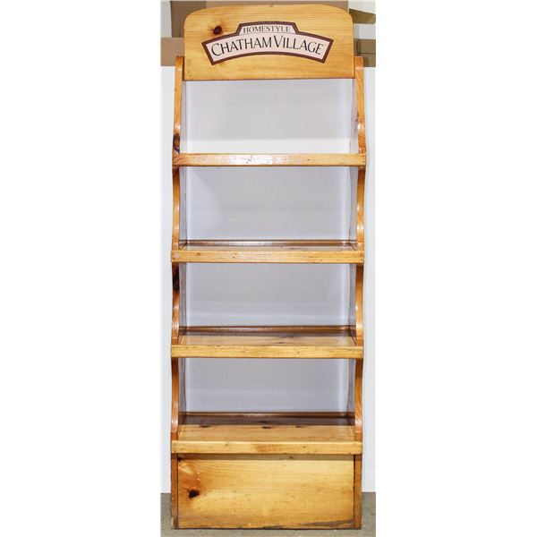 RUSTIC PINE DISPLAY SHELF