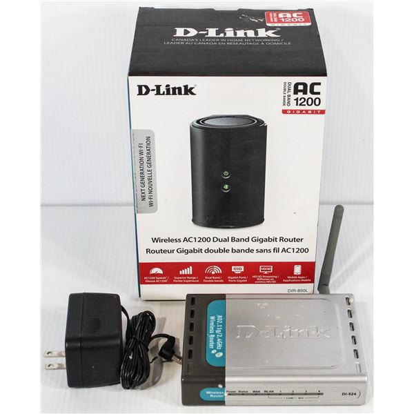 D-LINK WIRELESS AC1200 DUAL BAND GIGABIT ROUTER
