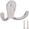 Image 1 : NEW 5 PACK STAINLESS STEEL DOUBLE PRONG COAT HOOKS