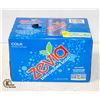 NEW CASE OF 6 ZEVA ZERO CALORIE SODA CANS