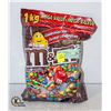 NEW 1KG BAG OF M&M'S MILK CHOCOLATE CANDIES