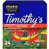 Image 1 : NEW CASE OF 4 BOXES OF 24 TIMOTHYS KEURIG COFFEE