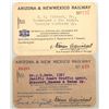 Image 1 : Arizona & New Mexico Railway Annual Pass Pair [168031]