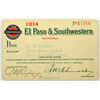 Image 1 : El Paso & Southwestern Railroad Annual Pass (Copper Mining) [168034]