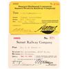 Image 1 : Sunset Railroad Company Annual Pass Pair [165978]