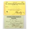 Image 1 : Atchison, Topeka & Santa Fe Railroad Annual Pass Pair [167564]