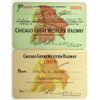 Image 1 : Chicago Great Western Railway Annual Pass Pair [166907]