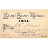 Image 1 : Salem & Eastern Railroad Annual Pass [167939]