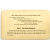 Image 2 : Missouri Pacific Railway Company Annual Pass, 1884 [166905]