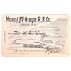 Image 1 : Mount McGregor Railroad Company Annual Pass [165765]