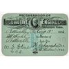 Image 1 : Brotherhood of Locomotive Engineers Travelling Card [164559]