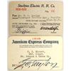 Image 1 : Two Miscellaneous Railroad Passes: American Express & Stockton Electric [165977]