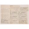 Image 1 : Virginia City and Red Bluff Stage Tickets, 1891, 8 and Letter [168100]