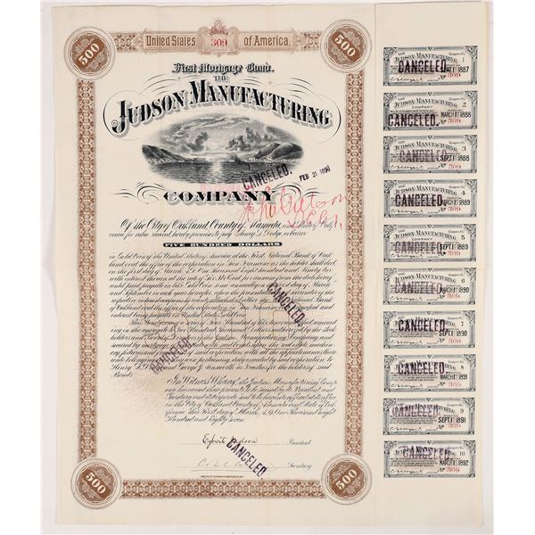 Judson Manufacturing Company Bond, Mining Explosives [166955]