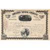 Image 1 : Moulton Mining Co. Stock Certificate #5 Issued, Signed by WA Clark [165269]