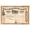 Image 1 : Rome & Maple Creek Oil & Coal Company Stock Certificate [166989]