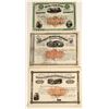 Image 1 : Three Different Railroad Stocks with Imprinted Revenues [167587]