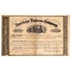 Image 1 : American Express Company Stock Certificate Signed by Wells, Fargo, & Holland [165286]