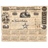 Image 1 : Republic of Texas Certificate of Stock, $500, 1840 [167066]