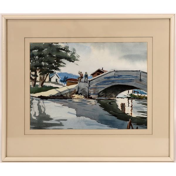 Balboa Bridge by Martin Mondras, Watercolor  [167520]