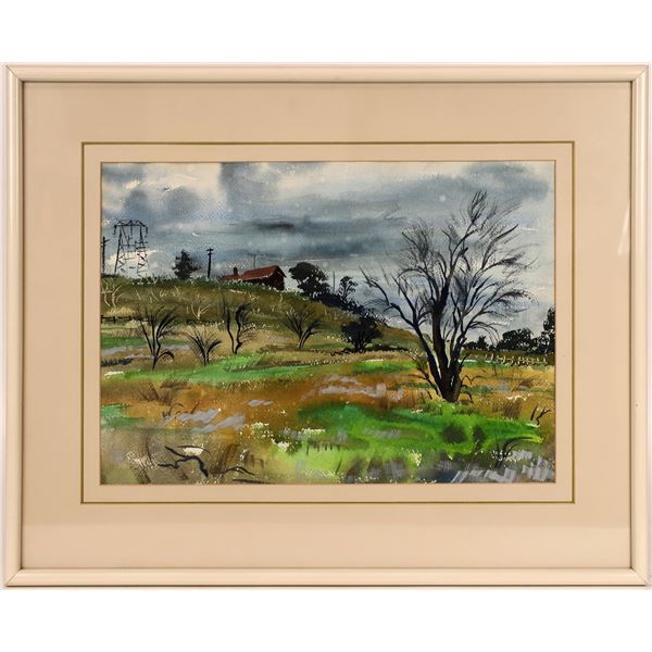 Sierra Madre Watercolor Pair by Martin Mondras, 1946 [167518]