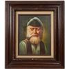 Image 1 : Sea Captain Oil on Canvas Painting signed by Artist Apodaca [162505]