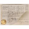 Image 2 : Indenture for Samuel F. Butterworth (Associated with New Almaden Quicksilver Mine) [166960]