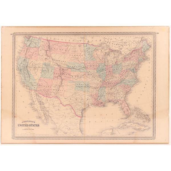 Johnson's US Map, 1864 [167744]